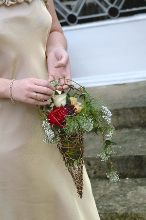Twig posy holder Twig posy holder